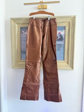 Cache ‘Calfskin Leather Pants’